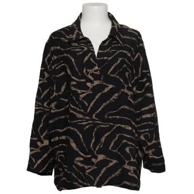 Blouse (Black, Beige) from Gozzip Polyester, Viscose