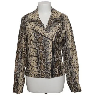 Bikerjacke (Braun, Mehrfarbig) von Colourful Rebel Baumwolle, Polyester, Polyurethan