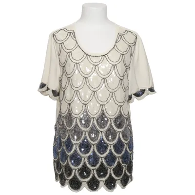 T-shirt (Blanc, Bleu, Multicolore) de Komplimente Élasthane, Polyester