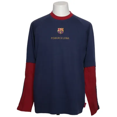 Langarmshirt (Blau, Rot) von FC Barcelona Baumwolle, Polyester