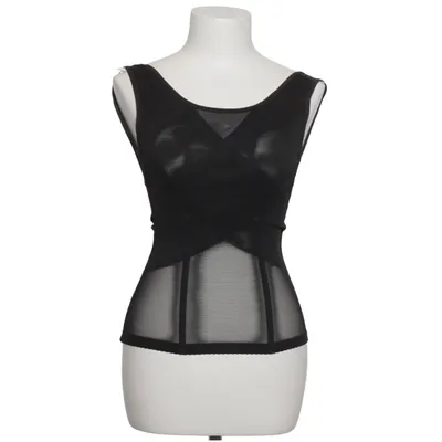 Haut de vêtement sculptant (Noir) Élasthane, Polyester