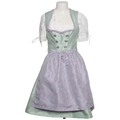 Dirndl (Grün, Lila, Weiß) von German Princess Baumwolle, Polyester