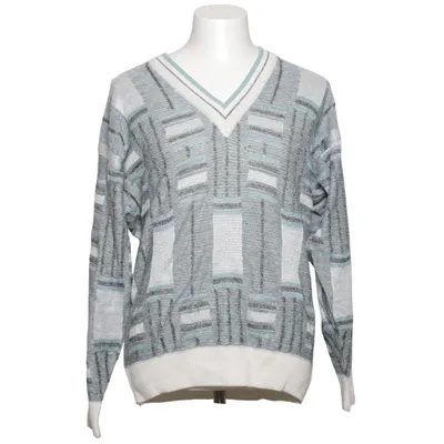 Pullover (Grau, Blau, Weiß) von März Acryl, Leinen