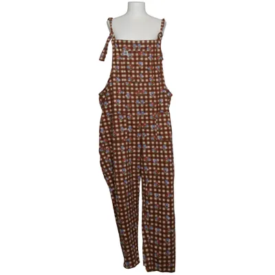 Overalls (Brun, Hvid, Flerfarvet) fra Lucy & Yak Elastan, Økologisk bomuld