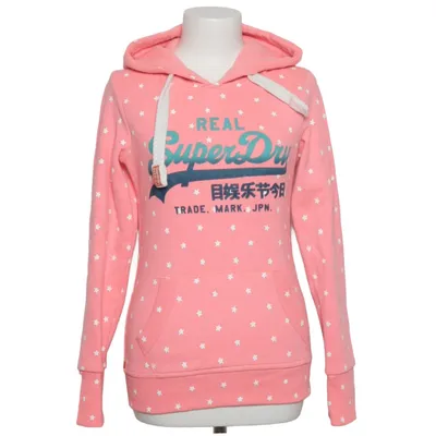 Huvtröja (Rosa, Vit) från Superdry Vintage Bomull, Polyester