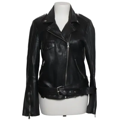 Veste de motard (Noir) de Pull & Bear Cuir, Polyester