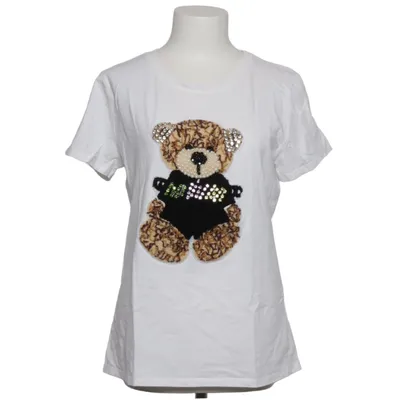 T-shirt (Vit) från Miss Charm Bomull, Elastan