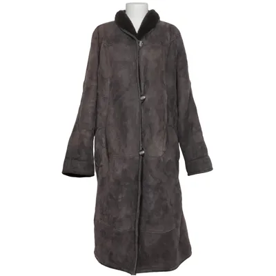 Shearling jas (Grijs) van Shearling