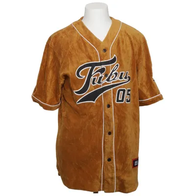 Maillot de baseball (Marron) de Fubu Coton, Élasthane, Polyester