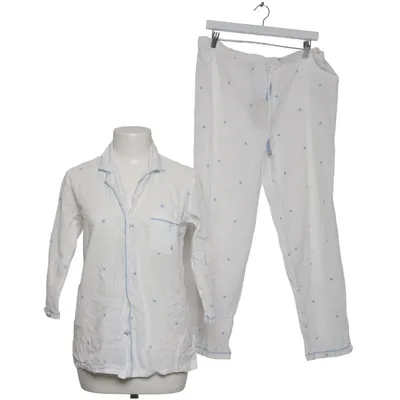 Pajamas (White, Blue) from Deane & White Cotton