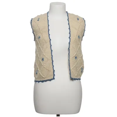 Gilet (Beige, Blauw)