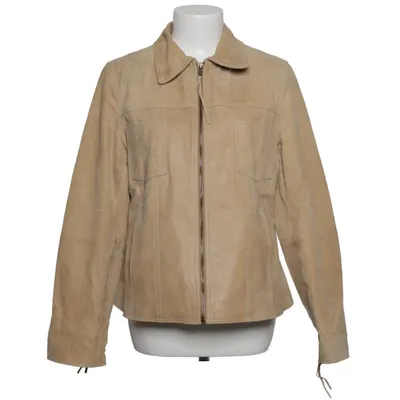 Leren jack (Beige) van 17&co. Leer