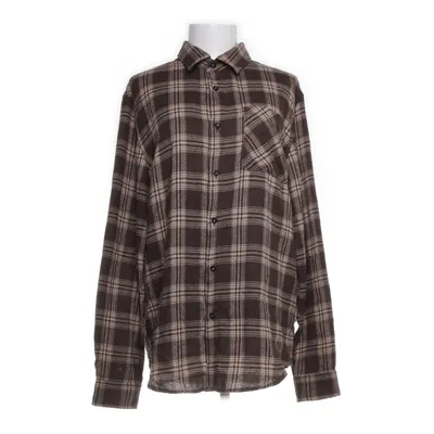 Flanellskjorta (Brun, Beige) från Shein Bomull, Polyester