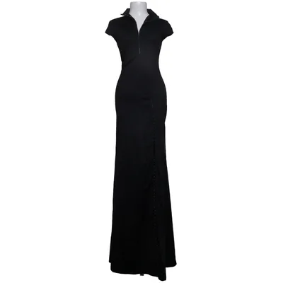 Maxikjole (Sort) Elastan, Polyester