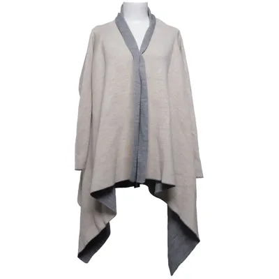 Cardigan (Beige, Grijs) van Zara Knit Acryl, Elastaan, Polyamide