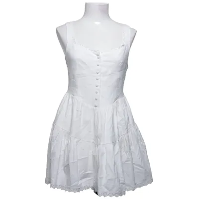 Klänning (Vit) från NA-KD Bomull, Elastan, Linne, Viskos