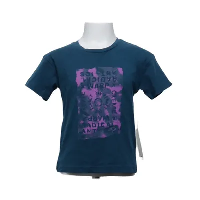 T-shirt (Bleu, Violet) de Warp Coton