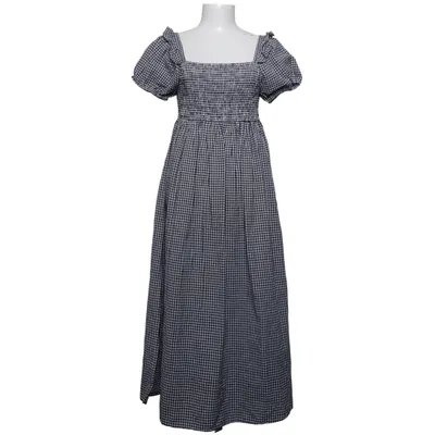 Maxi dress (Black, White) from Wednesday's Girl Cotton