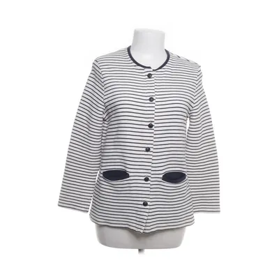 Cardigan (White, Blue) from Miller & Monroe Cotton
