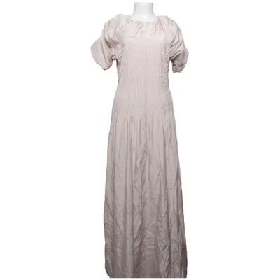 Långklänning (Beige) från NA-KD Art Polyester, Viskos
