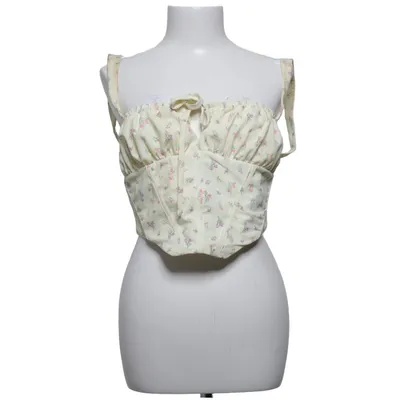 Crop top (Yellow, Multicolored) from House of CB Elastane, Lyocell, Polyester, Viscose