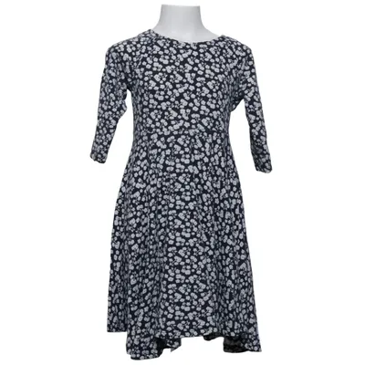 Dress (Black, White) from Polarn O. Pyret Cotton, Elastane
