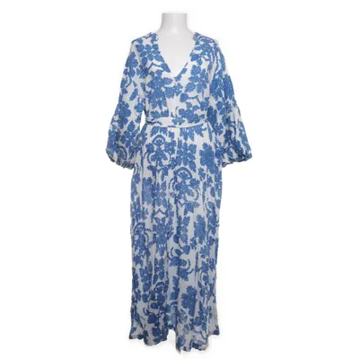 Maxi dress (White, Blue) from H&M Cotton, Linen