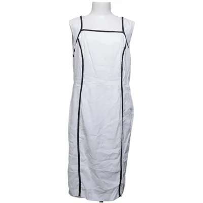 Dress (White, Black) from South Linen, Polyester, Viscose