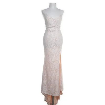 Evening gown (White, Beige) from Eva & Lola Elastane, Nylon