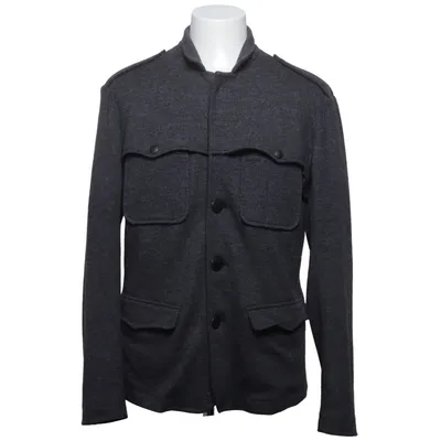 Överskjorta (Grå) från Giorgio Armani Elastan, Polyester, Ull