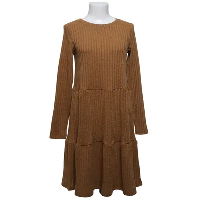 Dress (Brown) from VILA Elastane, Polyester