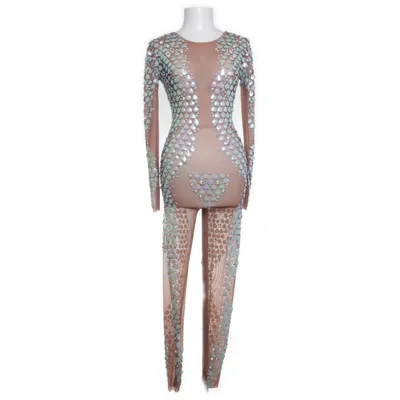 Byxdress (Beige, Flerfärgad) från Born in Stockholm