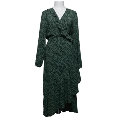 Omlottklänning (Grön, Svart) från Stig P Polyester