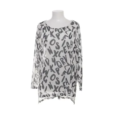 Långärmad t-shirt (Vit, Svart) från Gina Polyester