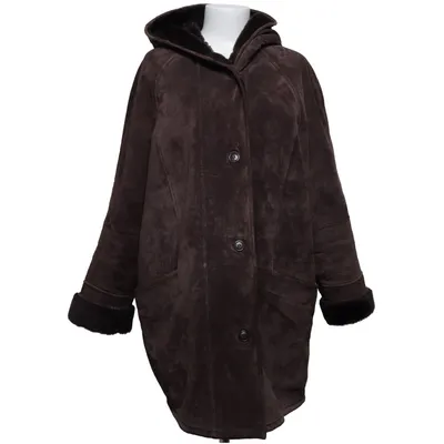 Shearling jacket (Brown) from Saki Acrylic, Leather