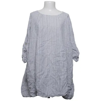Blouse (White, Gray) from Carina Ricci Linen