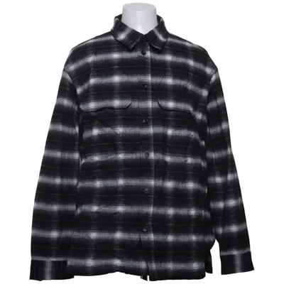 Flanellen overhemd (Zwart, Wit, Grijs) van Glenn Martens x H&M Katoen