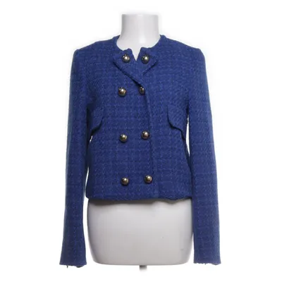 Blazer (Blauw) van Mango Katoen, Polyester, Viscose