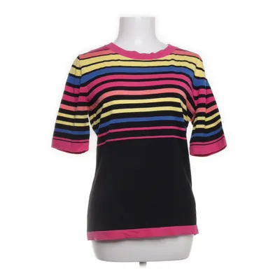 T-shirt (Black, Multicolored) from August Silk Cotton, Nylon, Viscose