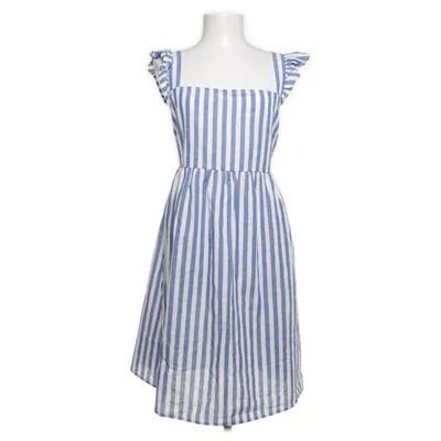 Klänning (Blå, Vit) från Shein Bomull, Polyester, Viskos