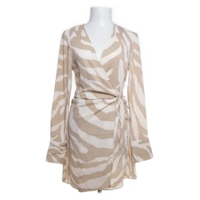 Wikkeljurk (Beige, Wit) van H&M Modern Classic Polyester