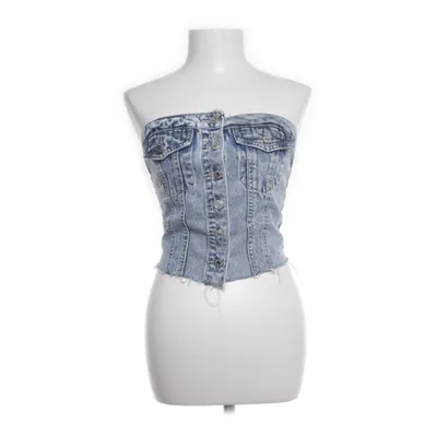 Tubtopp (Blå) från Shein Bomull, Polyester, Viskos