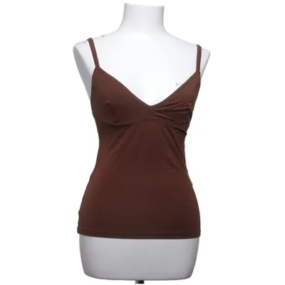 Tank Top (Brown) from Zara Elastane, Lyocell