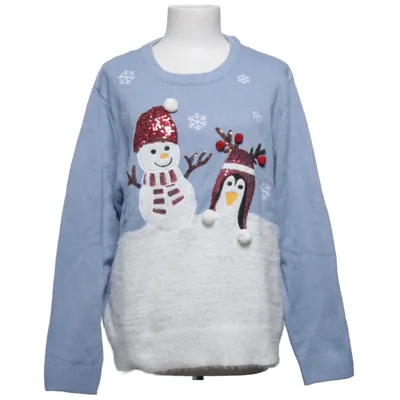 Jultröja (Blå, Vit, Flerfärgad) från KappAhl Akryl, Polyester