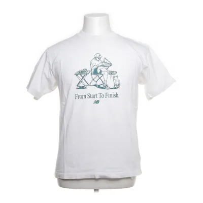 T-shirt (White) from New Balance Cotton, Polyester