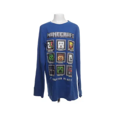 Långärmad t-shirt (Blå) från Mojang Bomull