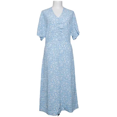 Maxi dress (Blue, White) from Norr Viscose