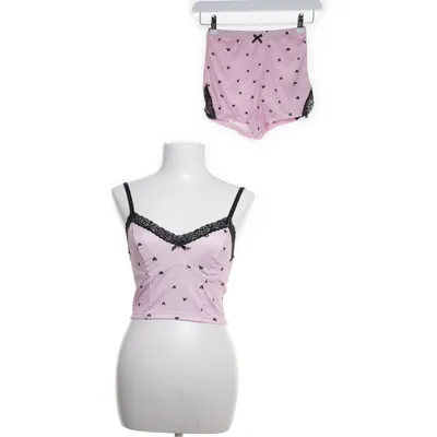 Pajamas (Pink, Gray) Elastane, Polyester