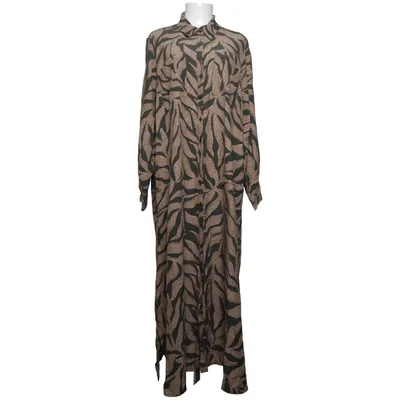 Skjortekjole (Beige, Grøn) fra Rabalder Viscose