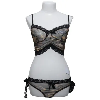 Underwear set (Green, Brown, Black) from Silk de Silk Elastane, Polyester